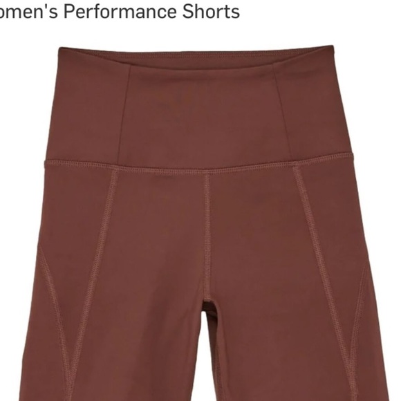 Girlfriend Collective Bike Shorts Brown Earth High Rise Gym Athletic Shorts - Picture 6 of 13